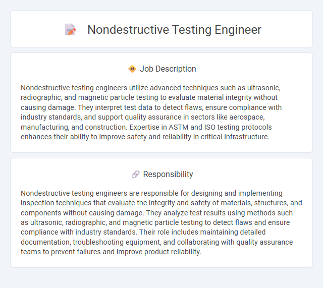 Nondestructive Testing Engineer Job Description and Career Detail