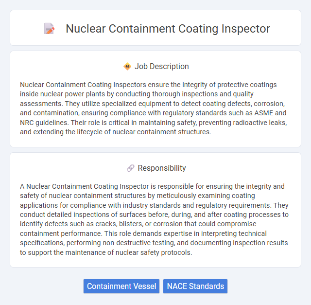 Nuclear Containment Coating Inspector Job Description and Career Detail