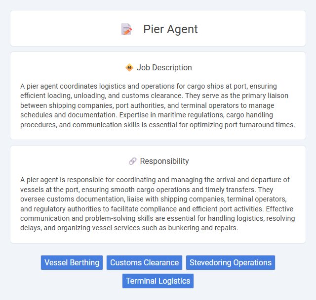 Pier Agent Job Description and Career Detail