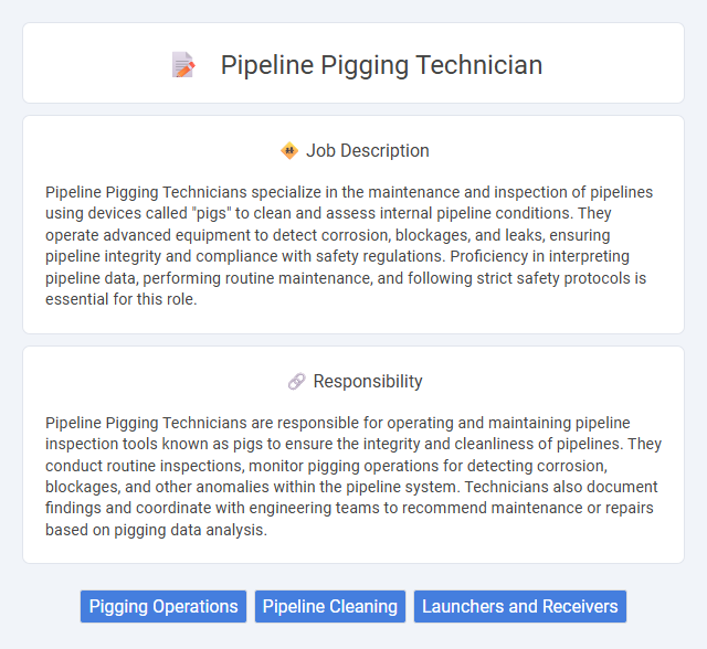 Pipeline Pigging Technician Job Description and Career Detail