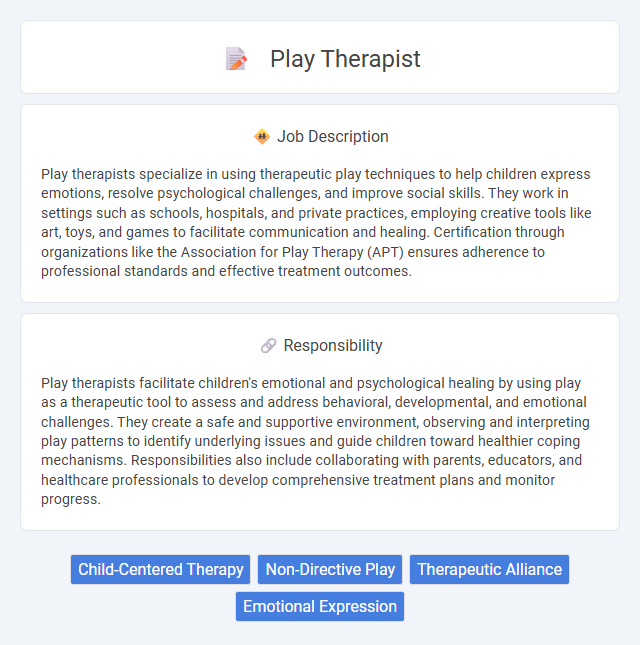 Play Therapist Job Description and Career Detail