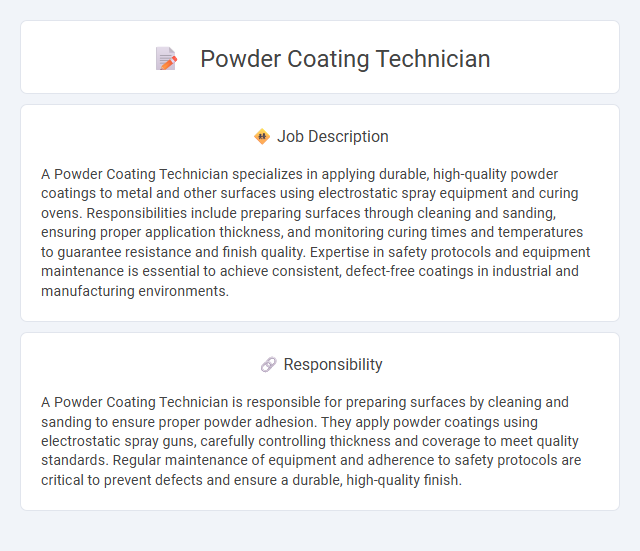 Powder Coating Technician Job Description and Career Detail