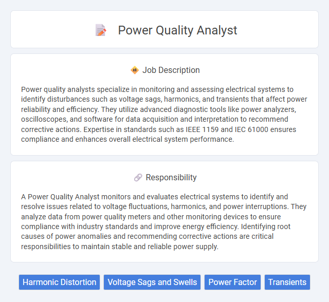 Power Quality Analyst Job Description and Career Detail