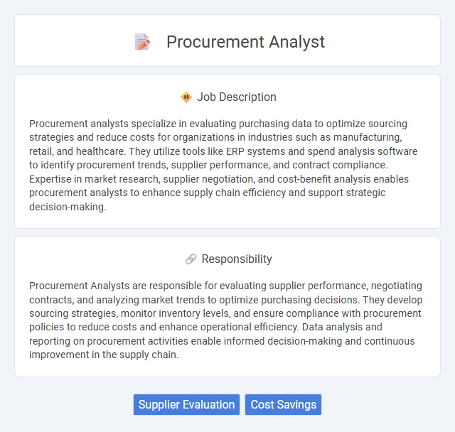 Procurement Analyst Job Description and Career Detail