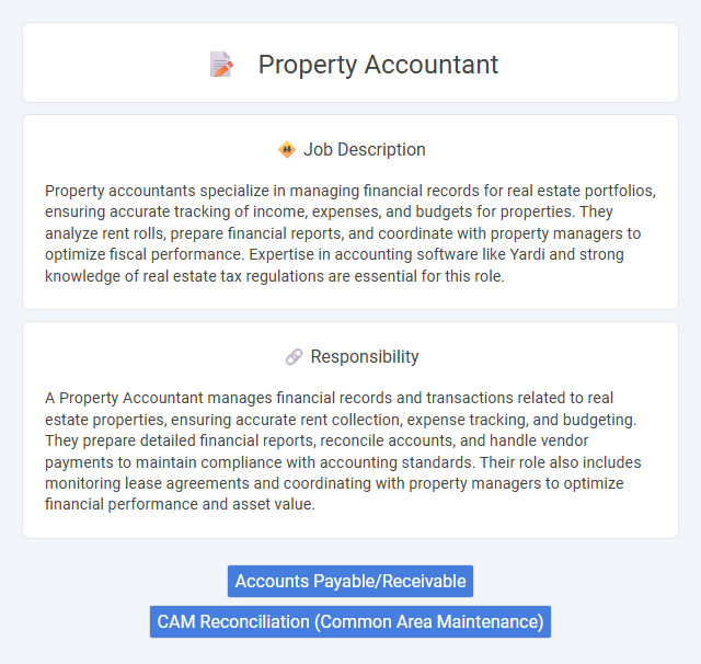Property Accountant Job Description and Career Detail