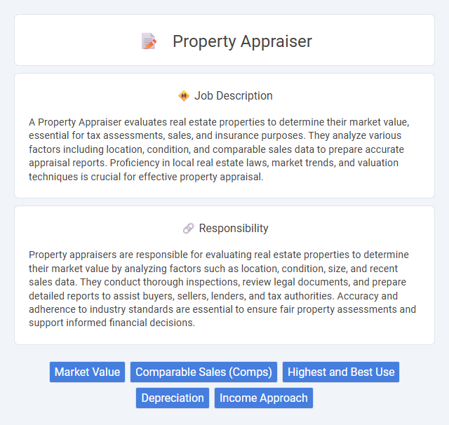 Property Appraiser Job Description and Career Detail
