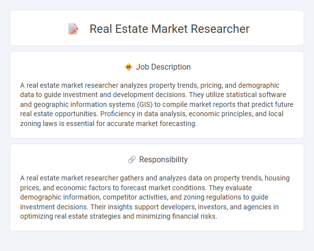 Real Estate Market Researcher Job Description and Career Detail