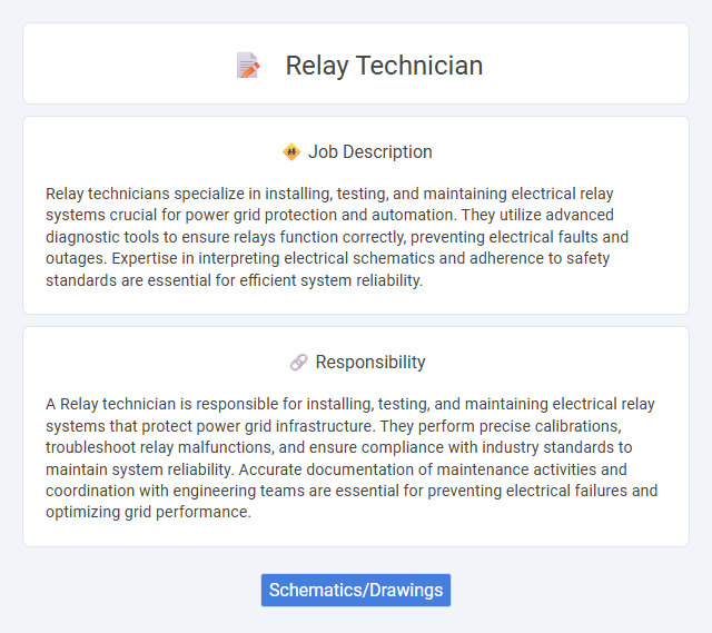 Relay Technician Job Description and Career Detail