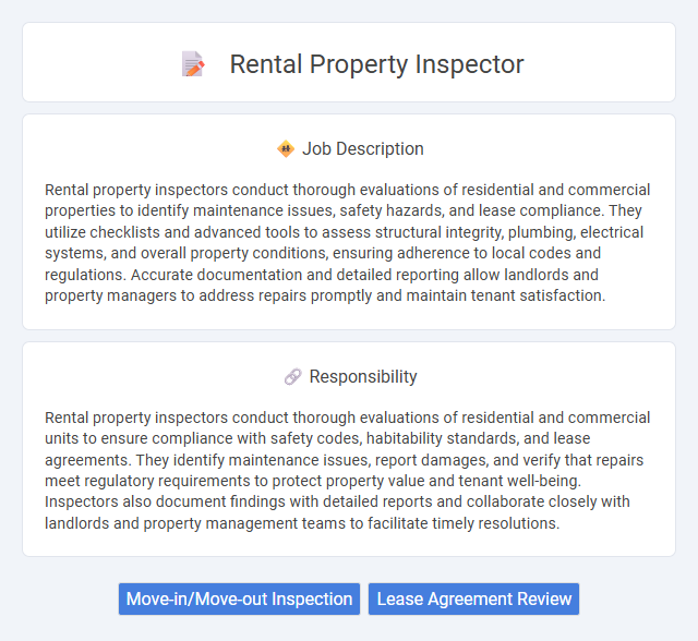 Rental Property Inspector Job Description and Career Detail