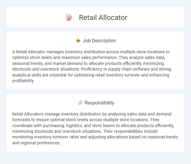 Retail Allocator Job Description and Career Detail