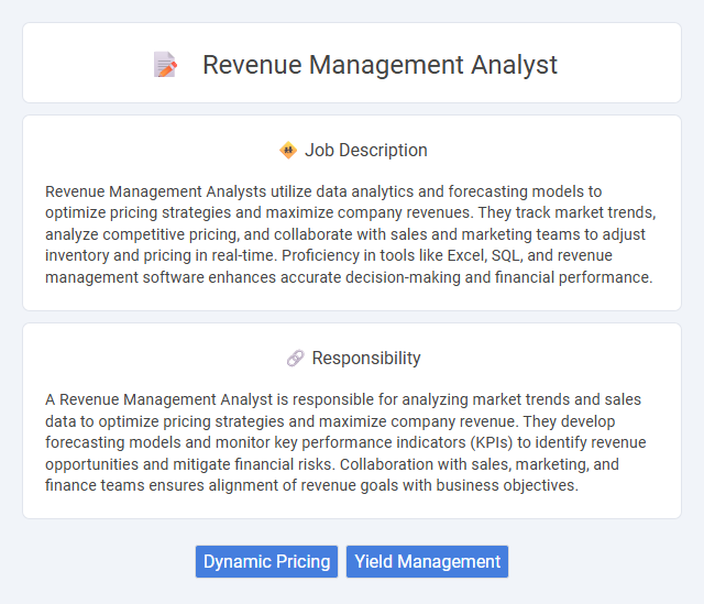 Revenue Management Analyst Job Description and Career Detail