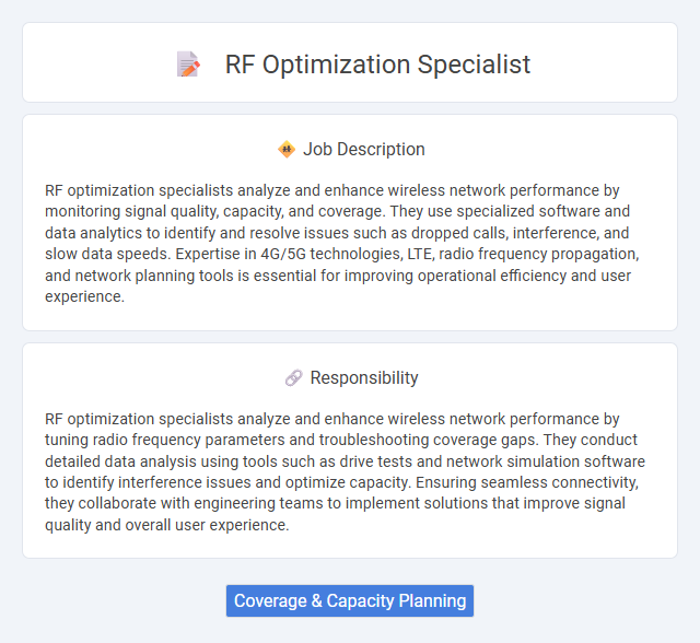 Rf Optimization Specialist Job Description and Career Detail