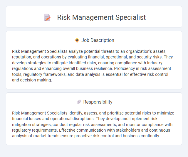 Risk Management Specialist Job Description and Career Detail