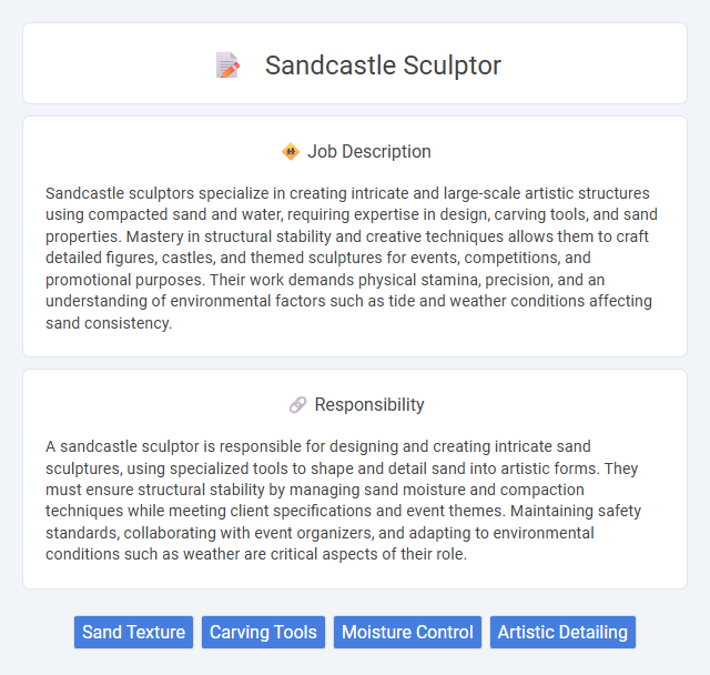 Sandcastle Sculptor Job Description and Career Detail