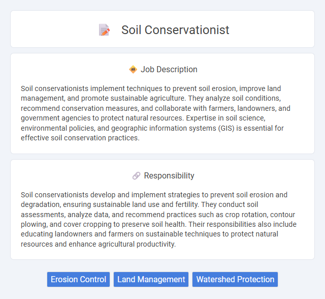 Soil Conservationist Job Description and Career Detail