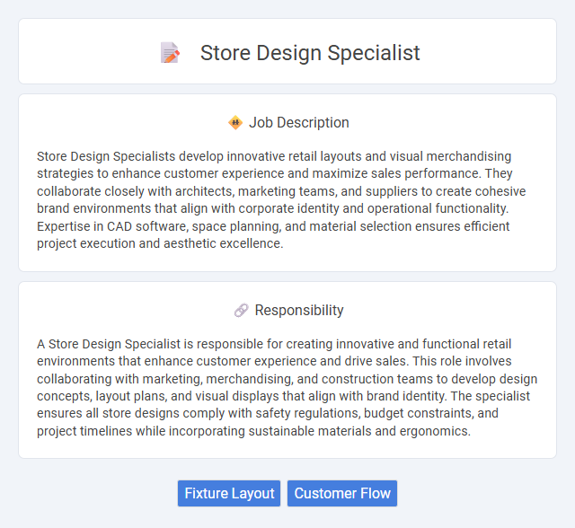Store Design Specialist Job Description and Career Detail