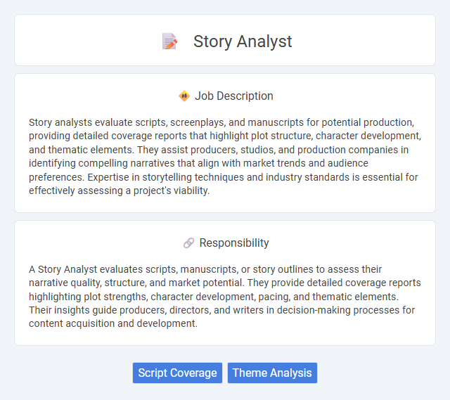 Story Analyst Job Description and Career Detail