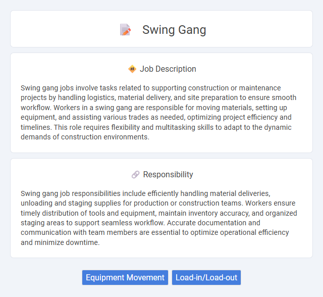 Swing Gang Job Description and Career Detail
