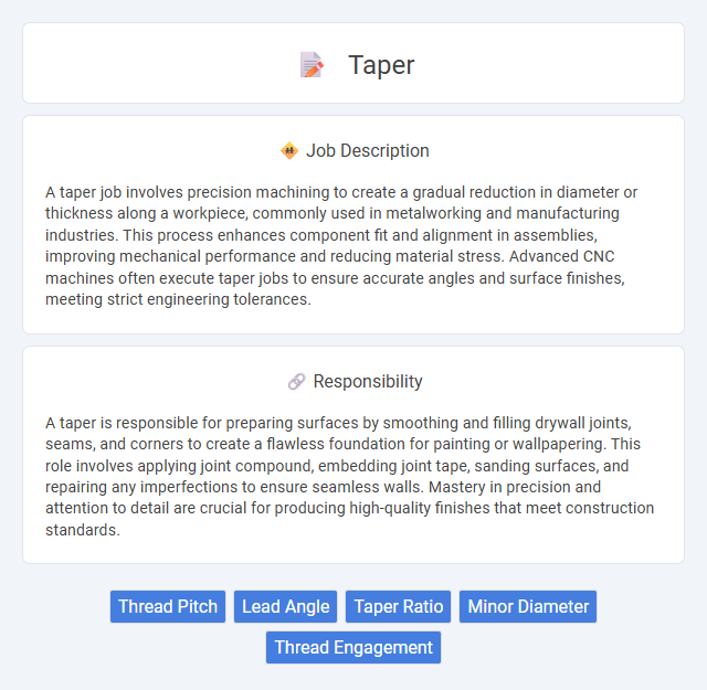 Taper Job Description and Career Detail