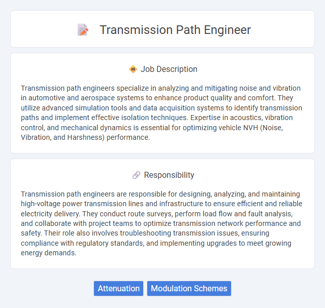 Transmission Path Engineer Job Description and Career Detail