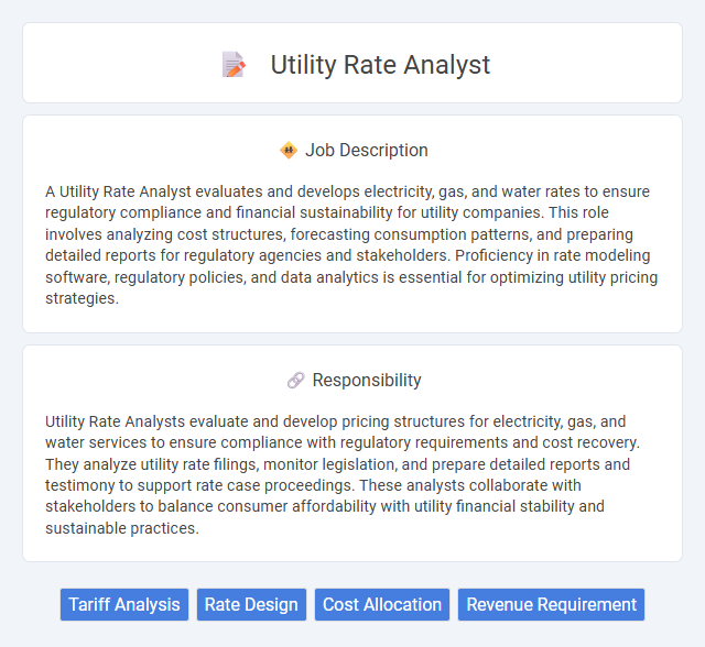 Utility Rate Analyst Job Description and Career Detail