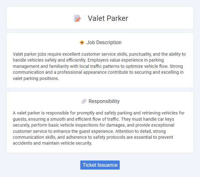 Valet Parker Job Description and Career Detail