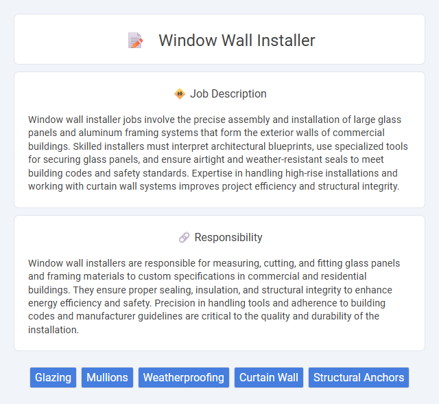 Window Wall Installer Job Description and Career Detail