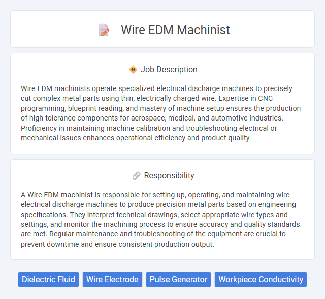 Wire Edm Machinist Job Description and Career Detail