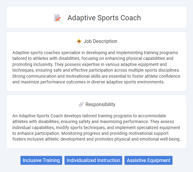 Adaptive Sports Coach Job Description and Career Detail