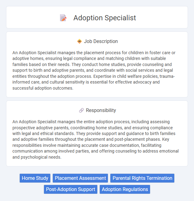 Adoption Specialist Job Description and Career Detail