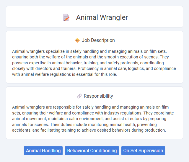 Animal Wrangler Job Description and Career Detail