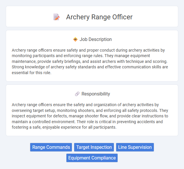 Archery Range Officer Job Description and Career Detail