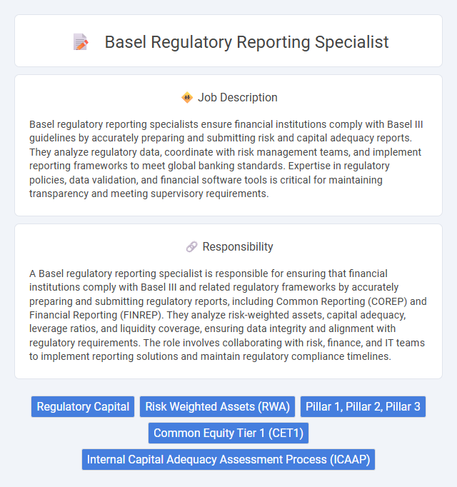 Basel Regulatory Reporting Specialist Job Description and Career Detail