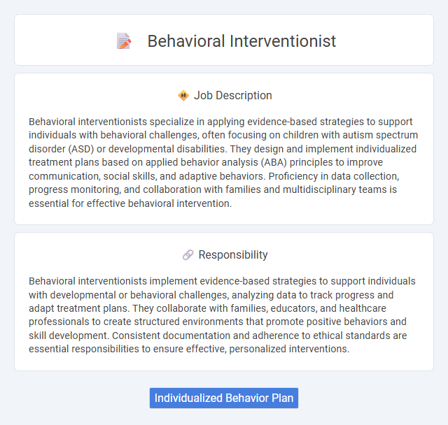 Behavioral Interventionist Job Description and Career Detail