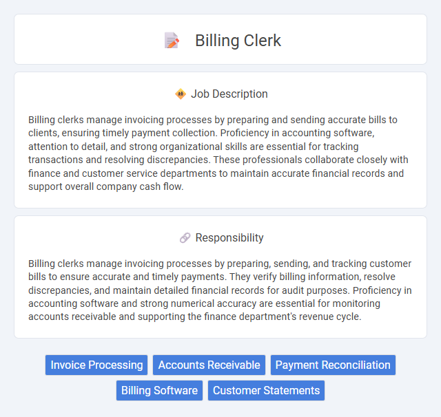 Billing Clerk Job Description and Career Detail