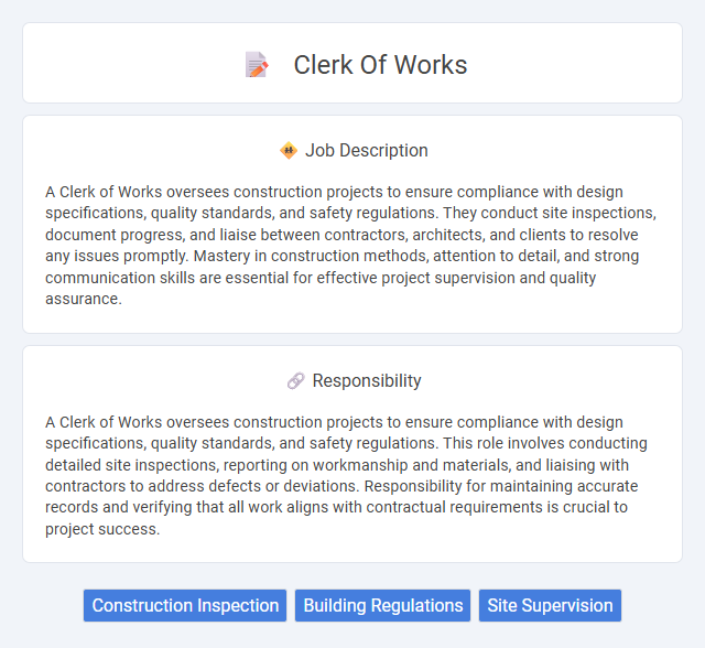 Clerk Of Works Job Description and Career Detail