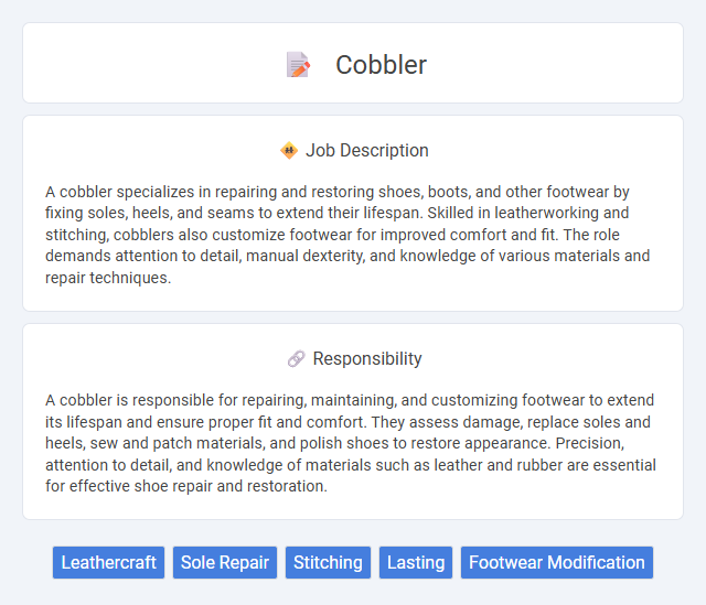 Cobbler Job Description and Career Detail