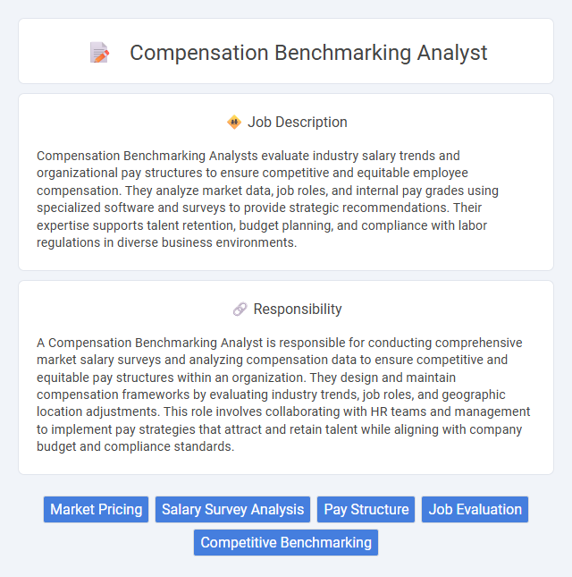 Compensation Benchmarking Analyst Job Description and Career Detail