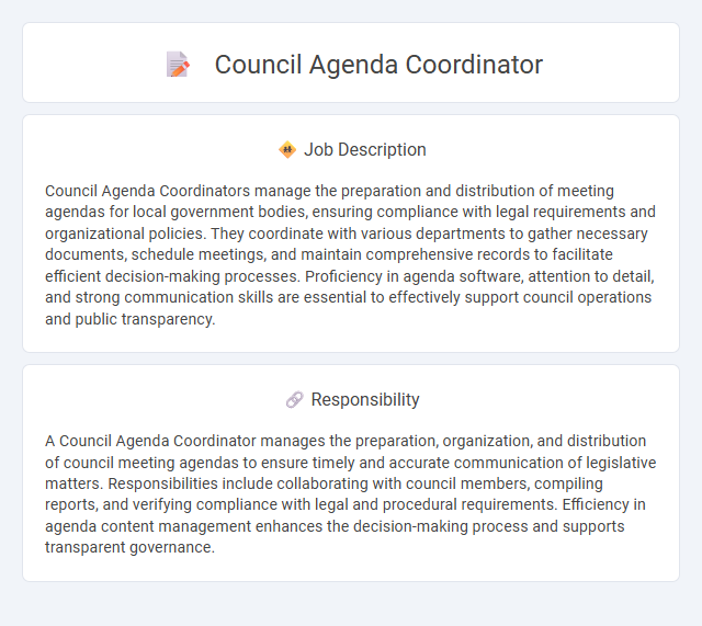 Council Agenda Coordinator Job Description and Career Detail