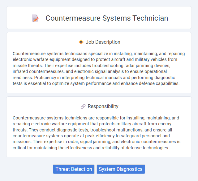 Countermeasure Systems Technician Job Description and Career Detail