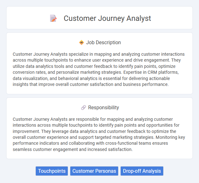 Customer Journey Analyst Job Description and Career Detail