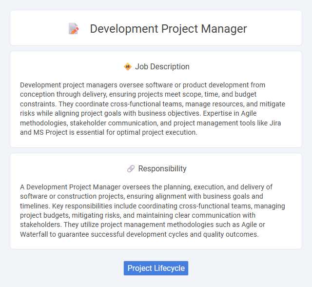 Development Project Manager Job Description and Career Detail