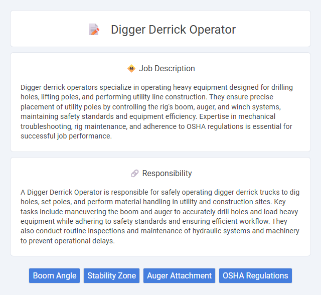 Digger Derrick Operator Job Description and Career Detail