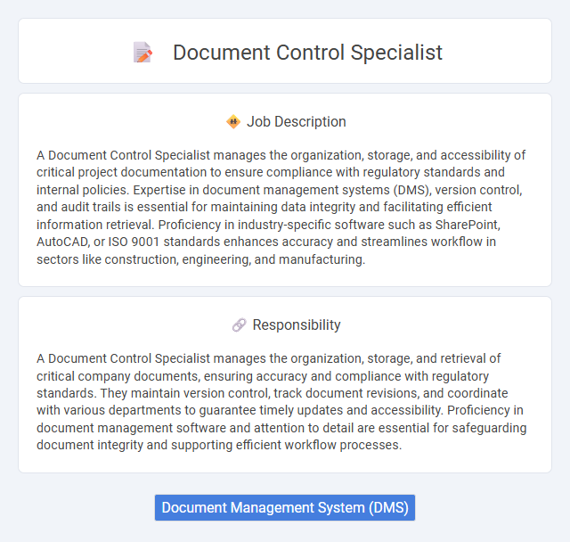 Document Control Specialist Job Description and Career Detail