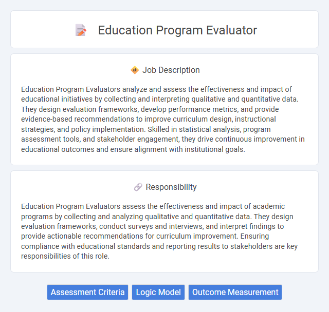 Education Program Evaluator Job Description and Career Detail