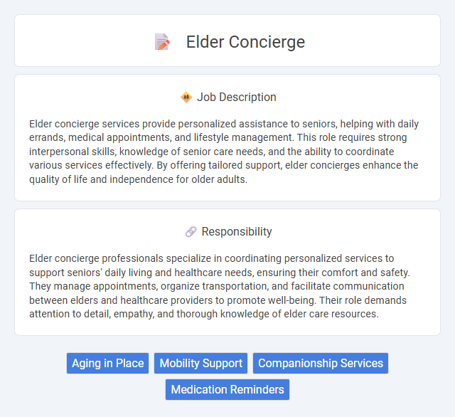 Elder Concierge Job Description and Career Detail