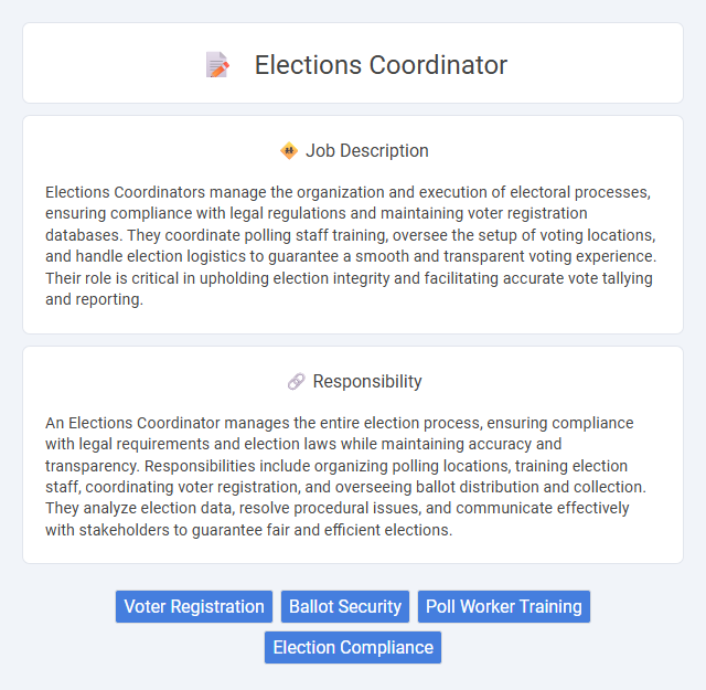 Elections Coordinator Job Description and Career Detail