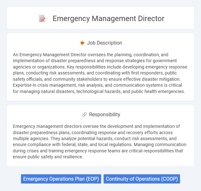 Emergency Management Director Job Description and Career Detail
