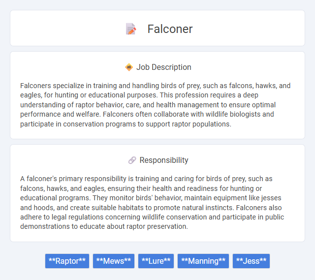 Falconer Job Description and Career Detail