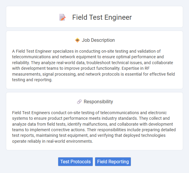 Field Test Engineer Job Description and Career Detail